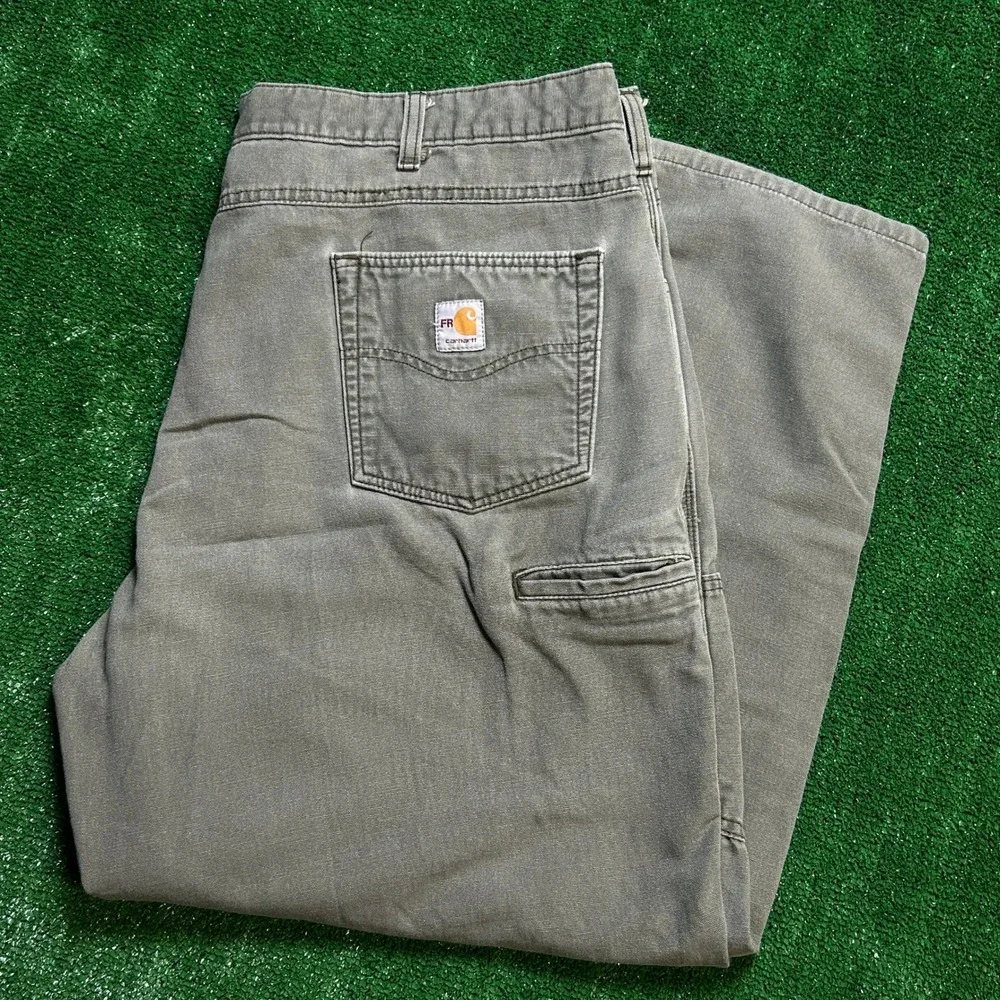 Carhartt FR Flame Resistant Workwear Pants Faded Olive Green 42x29